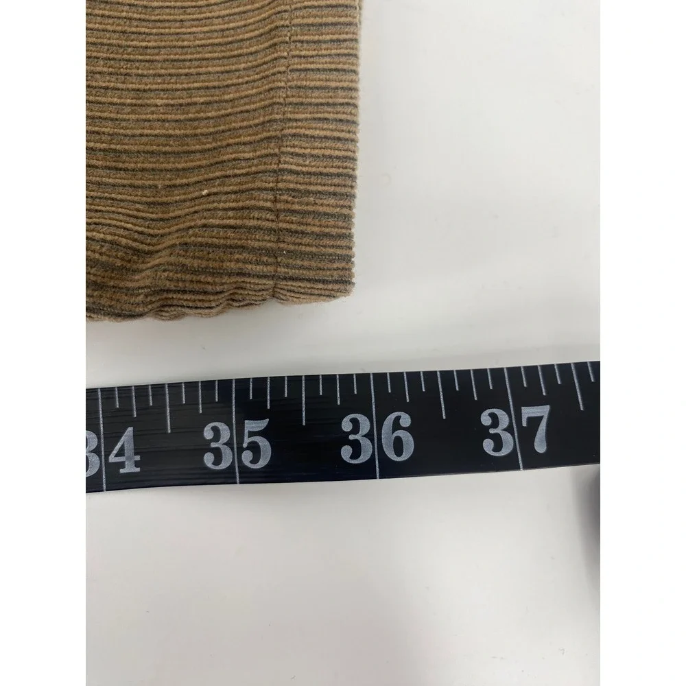 Levi's Corduroy Trousers 34x36 Tan Brown Excellent Vintage Pleated White Tab 520